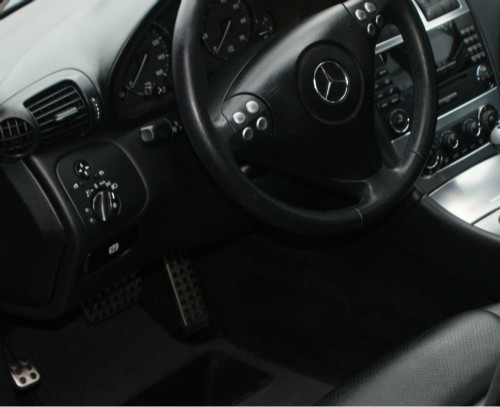 Black Mercedes C230 Interior